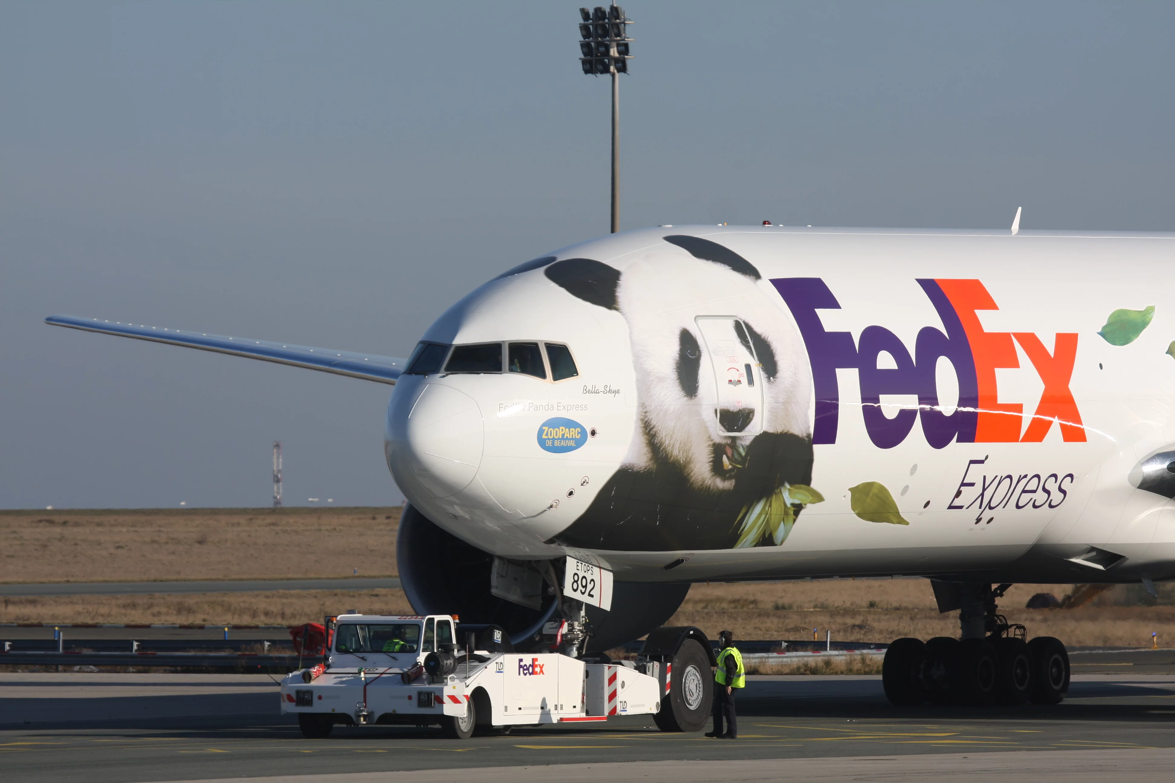 Huan Huan &amp; Yuan Zi arrive in France