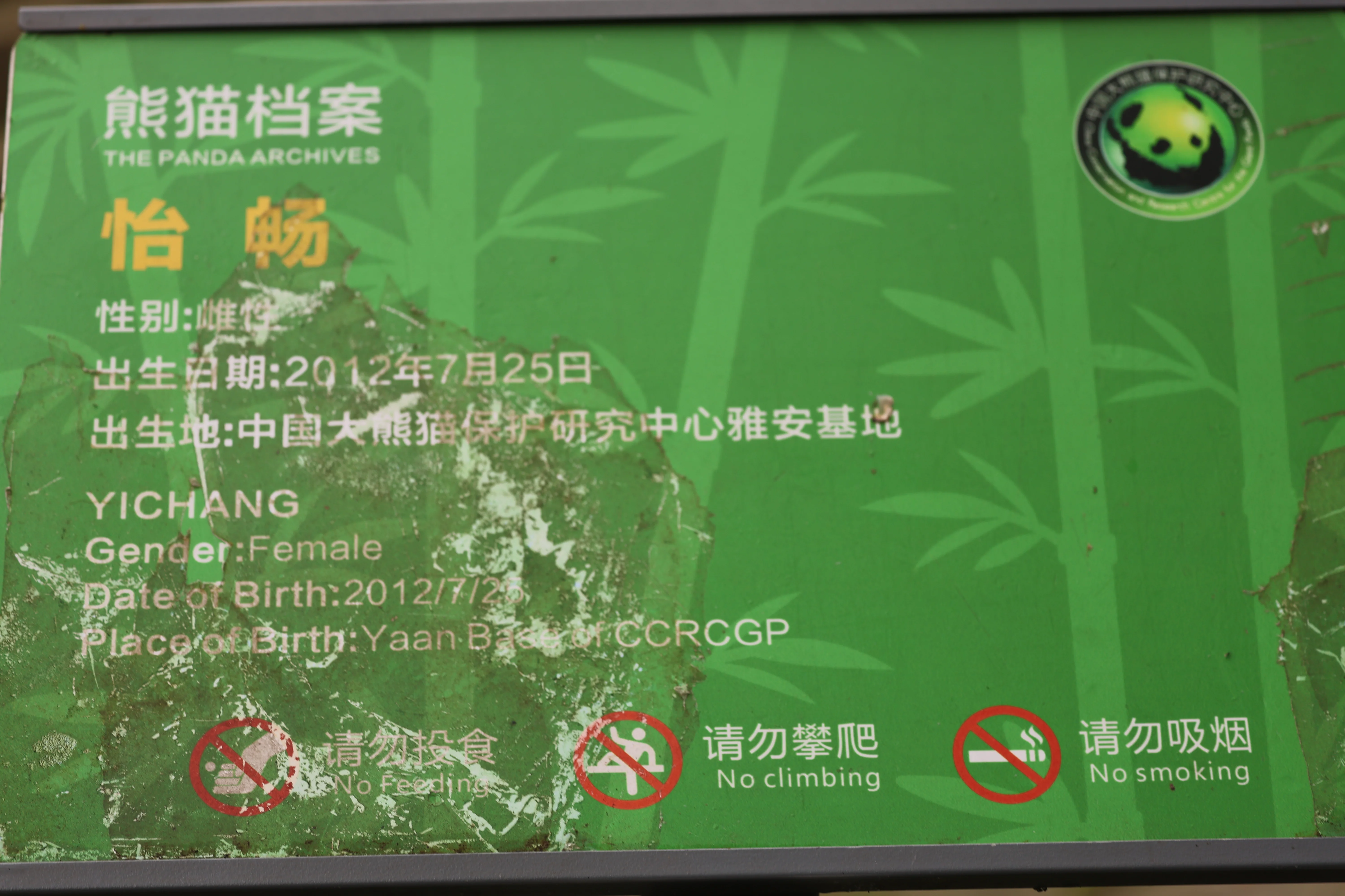 Ya'an Bi Feng Xia Base of CCRCGP