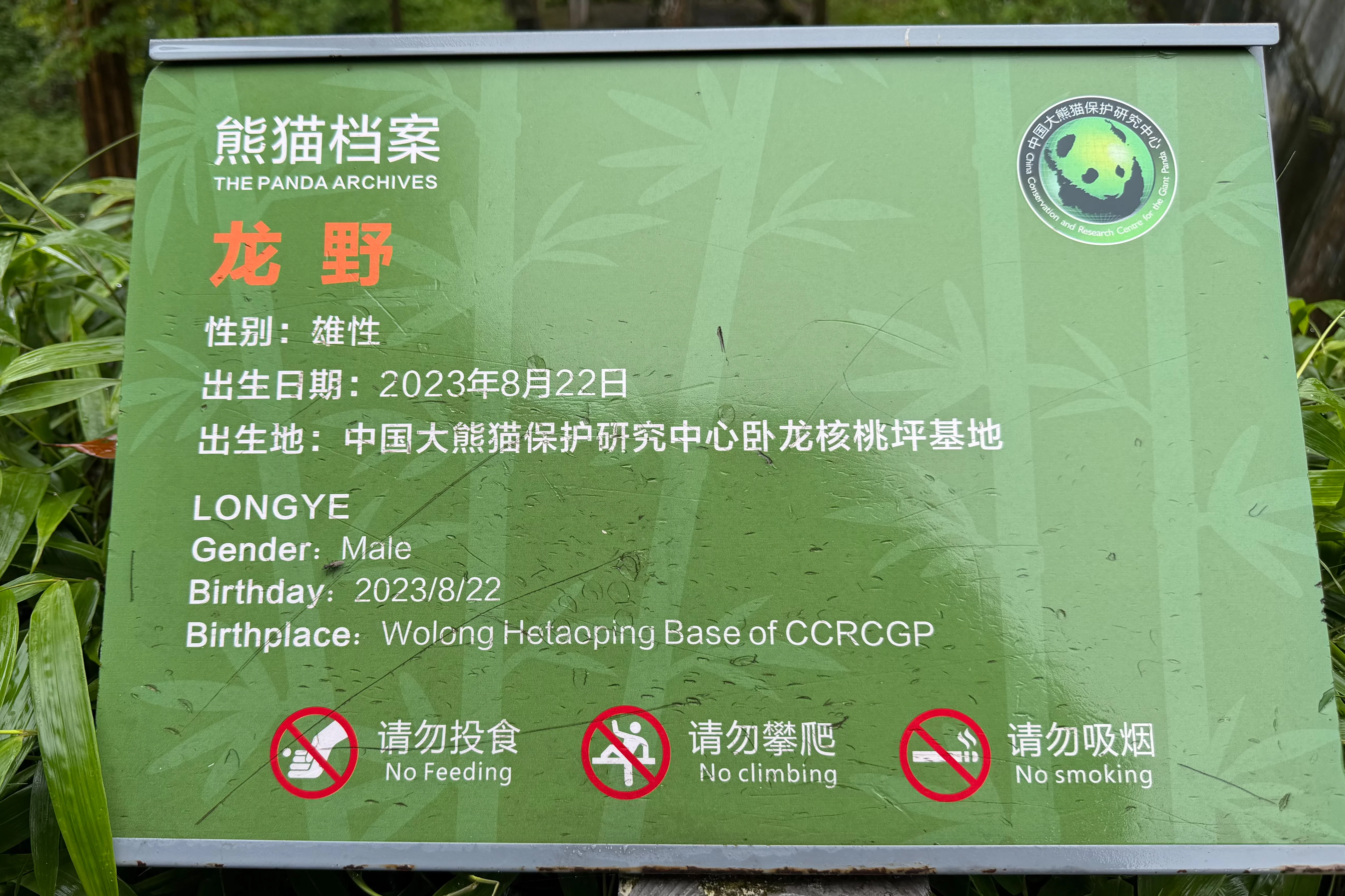 Ya'an Base of CCRCGP